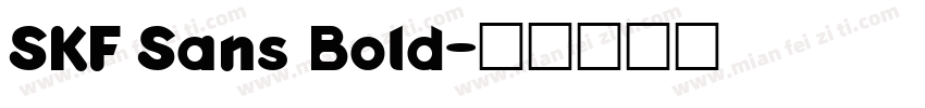 SKF Sans Bold字体转换